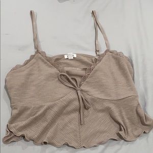 mocha brown GARAGE top size M